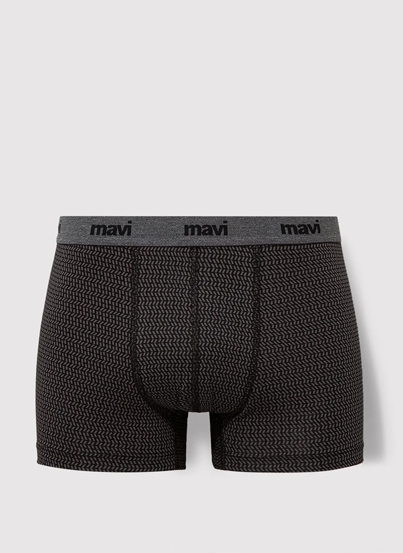 MAVI Geometrical Printed Anthracite Boxer